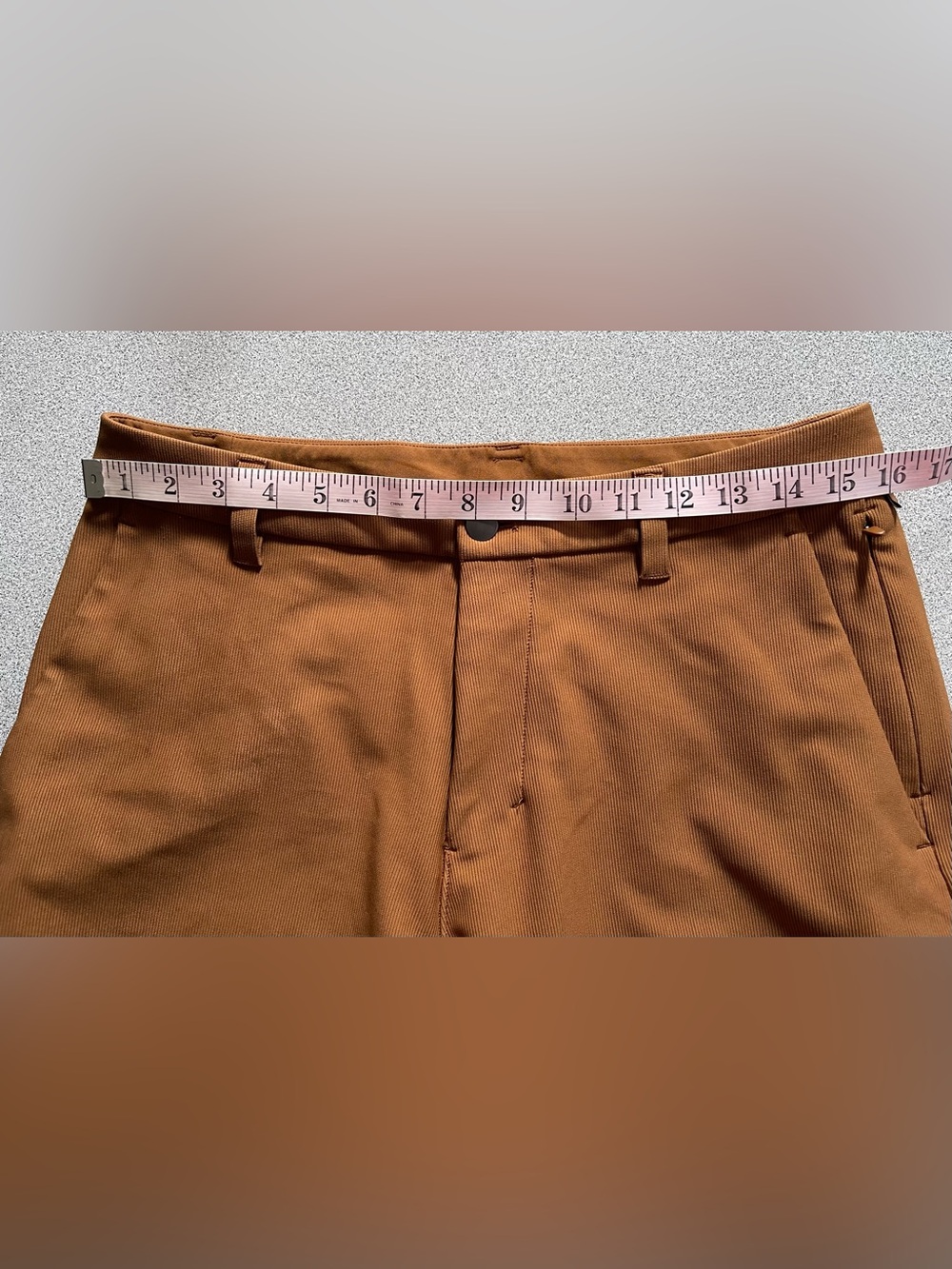 Lululemon Commission Classic Fit Short Cord Copper Brown Size 31 - Picture 7 of 10